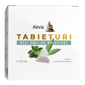 Ceai english breakfast Tabieturi, 12 plicuri, Alevia Ceai english breakfast Tabieturi, 12 plicuri, Alevia
