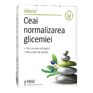 Ceai normalizarea glicemiei, 50 g, Alevia Ceai normalizarea glicemiei, 50 g, Alevia