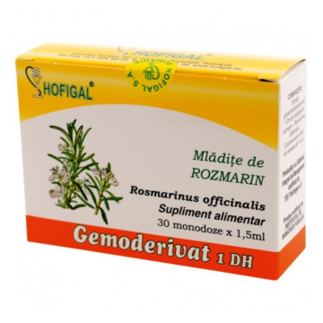 Mladite de Rozmarin Gemoderivat, 30 monodoze, Hofigal Mladite de Rozmarin Gemoderivat, 30 monodoze, Hofigal