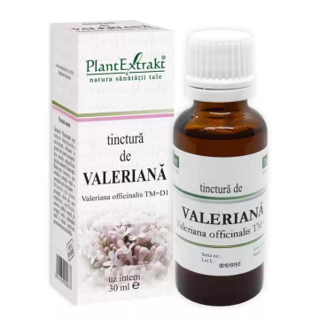 Tinctura de Valeriana, 30 ml, Plant Extract Tinctura de Valeriana, 30 ml, Plant Extract