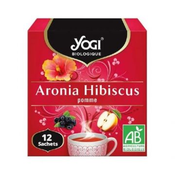 Ceai Aronia Hibiscus Mar, 12 plicuri, Yogi Tea