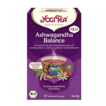 Ceai Ashwagandha Balance, Eco, 17plicuri, Yogi Tea