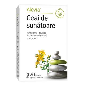 Ceai de sunatoare, 20 plicuri, Alevia