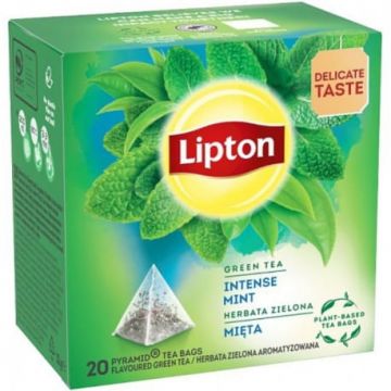 Ceai Lipton verde menta 20 pyramide