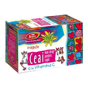 Ceai mai drag pentru copii cu Vitamina C, 20 plicuri, Fares