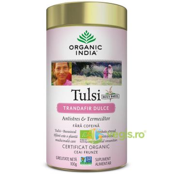 Ceai Tulsi Trandafir Dulce Ecologic/Bio 100g