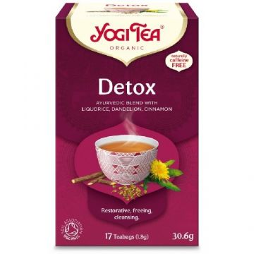 Ceai Detoxifiant, Eco, 17 plicuri, Yogi Tea