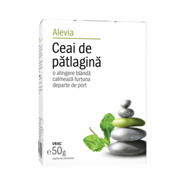 Ceai de patlagina, 50g, Alevia