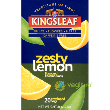 Ceai Infuzie de Fructe Zesty Lemon 20dz KIngsleaf